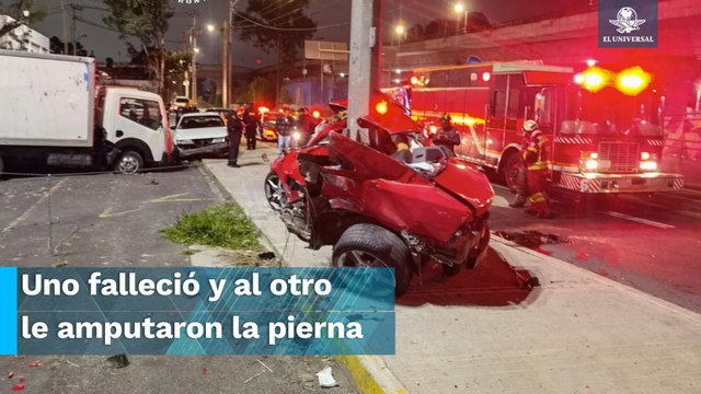 Por ir a exceso de velocidad, jóvenes chocan en un Camaro