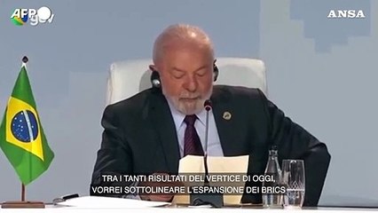 Brics, Lula da' il benvenuto ai nuovi Paesi membri