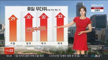 [날씨] 휴일 체감 33도 안팎 더위…일부 동해안·남부 비