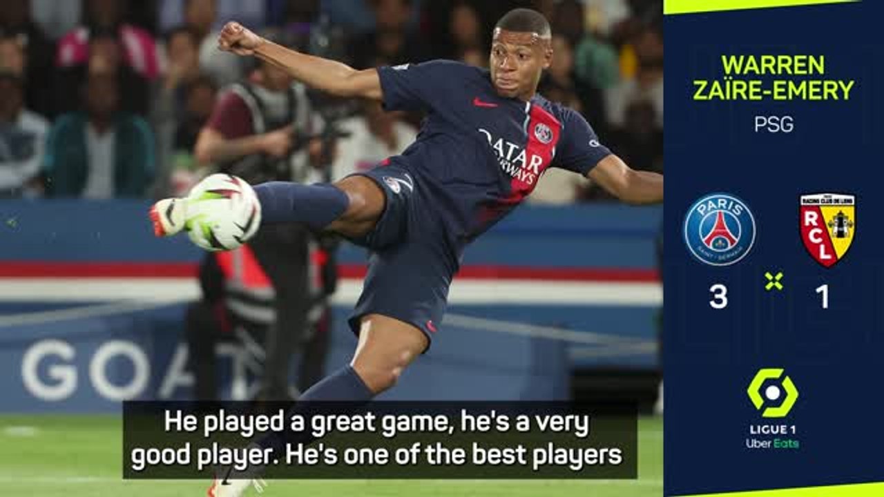 Ugarte blown away by Mbappé experience after PSG beat Lens