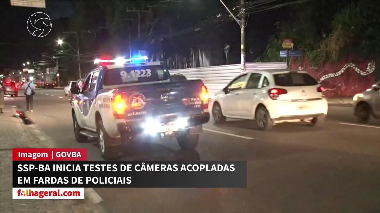 SSP-BA inicia testes de câmeras acopladas em fardas de policiais - 20-08-2021