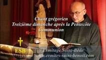 Communion Panem de cælo du Treizième dimanche après la Pentecôte - Ermitage Saint-Bède film by JC Guerguy