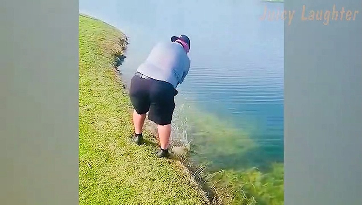 Epic Golf Fail: When the Ball Takes a Watery Detour!