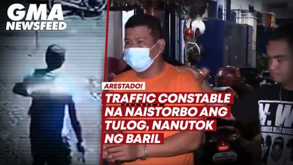 Descargar video: Traffic constable na naistorbo ang tulog, nanutok ng baril | GMA News Feed