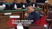 Tangis Mario Dandy dan Shane Lukas saat Baca Nota Pembelaan