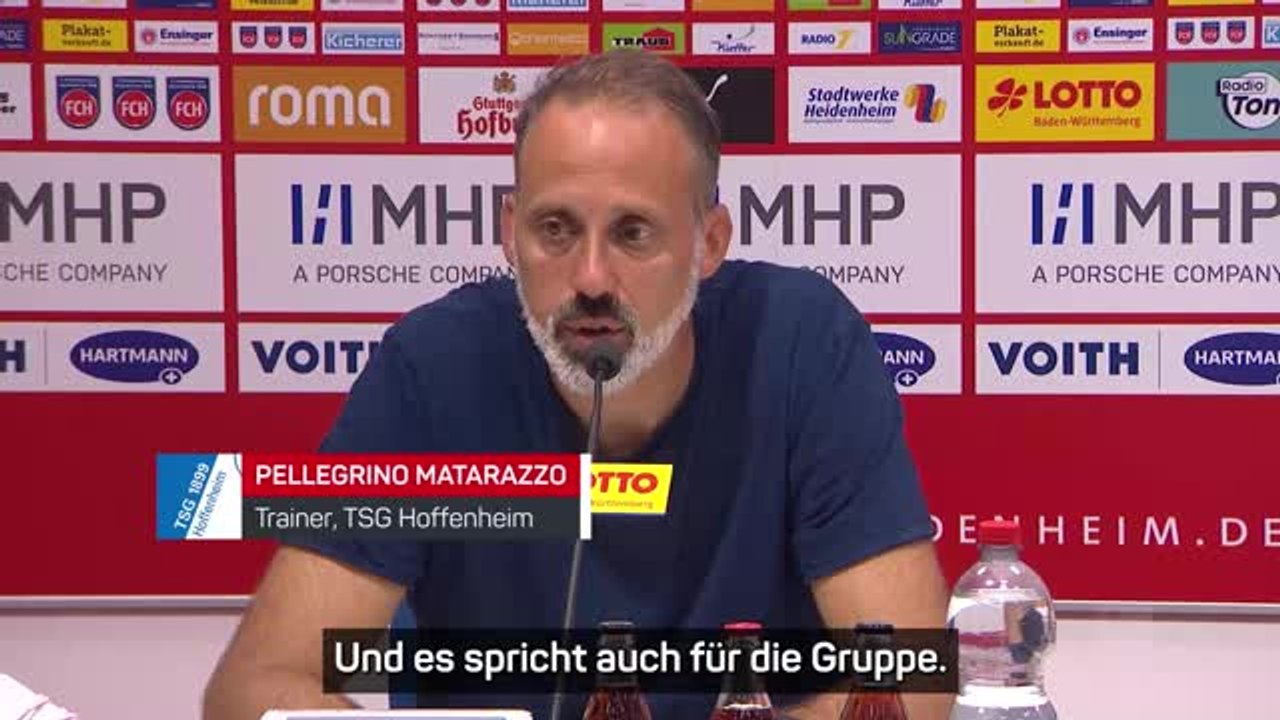 Matarazzo: 'Einfach mal Respekt zu zollen'