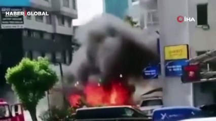 Sarıyer'de yangın paniği: Araçlar küle döndü