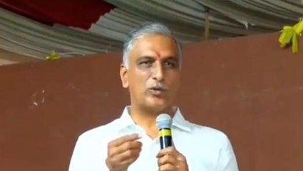 సిద్ధిపేట: కాంగ్రెస్ నాయకుల నోటికి మొక్కాలి.. మంత్రి హరీష్ రావు ఫైర్