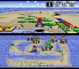 Super Mario Kart by NandoPro online multiplayer - snes