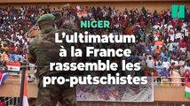 Au Niger, des milliers de partisans des putchistes se réunissent après un ultimatum à la France