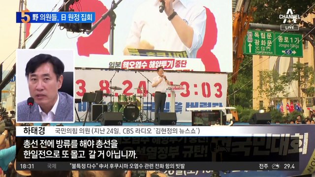 야당 의원 4명, 日 후쿠시마 현지 집회 참석