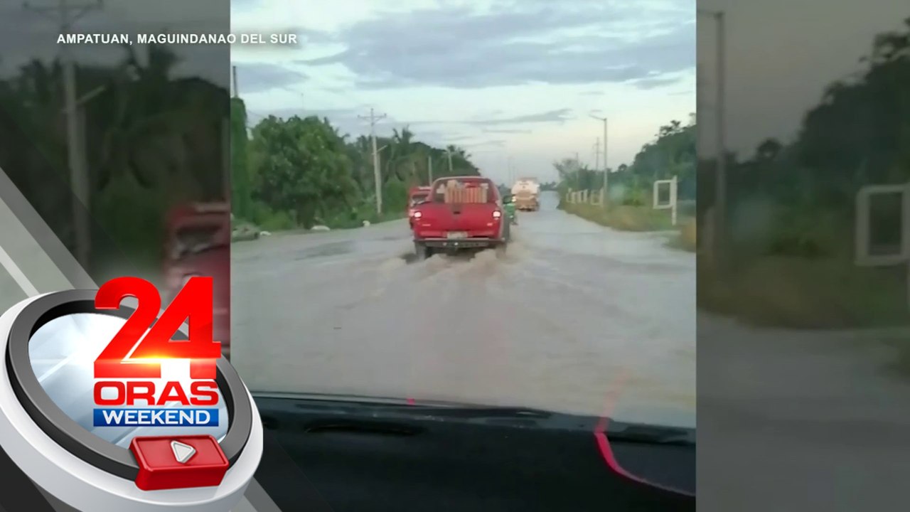 Ulang dulot ng Habagat, nagpabaha sa ilang kalsada sa Maguindanao Del Sur at Davao City | 24 Oras Weekend