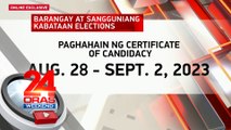 Election period para sa Barangay at Sangguniang Kabataan Elections, magsisimula na sa August 28, 2023 | 24 Oras Weekend