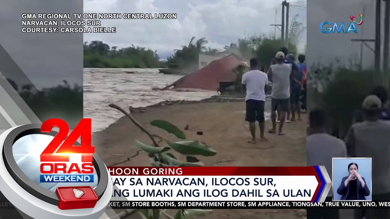 Ilang bahay sa Narvacan, Ilocos Sur, nasira nang lumaki ang ilog dahil sa ulan | 24 Oras Weekend