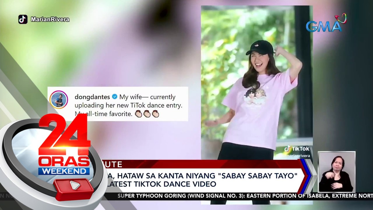 Marian Rivera, hataw sa kanta niyang "Sabay Sabay Tayo" sa kanyang latest Tiktok dance video | 24 Oras Weekend