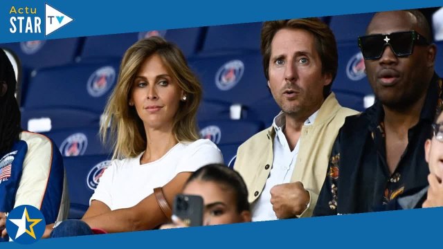 Ophélie Meunier lumineuse auprès de Mathieu, Raymond Domenech et son fils avec Estelle Denis tous