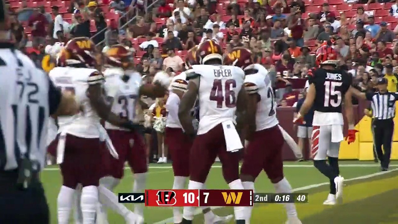Washington Commanders Top Plays vs. Cincinnati Bengals _ 2023 Preseason  Week 3