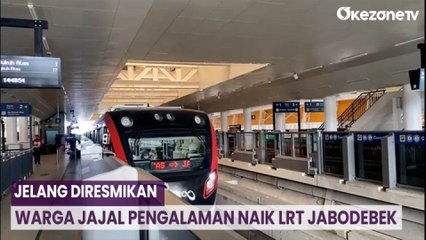 Jelang Diresmikan, Warga Jajal Pengalaman Naik LRT Jabodebek