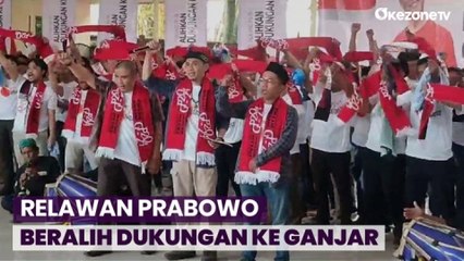Ratusan Relawan Prabowo Beralih Dukungan ke Ganjar