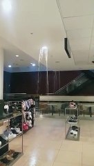 Water comes through the roof of House of Fraser at Cabot Circus