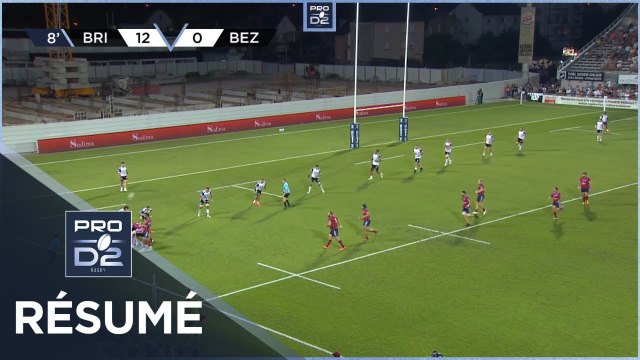 PRO D2 Saison 2023/2024 J02 - Résumé CA Brive-AS Béziers Hérault