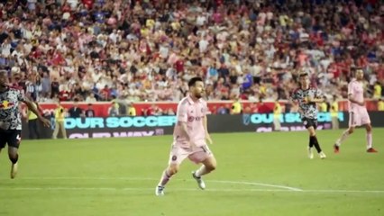 La secuencia del gol de Messi ante New York RB en cámara lenta
