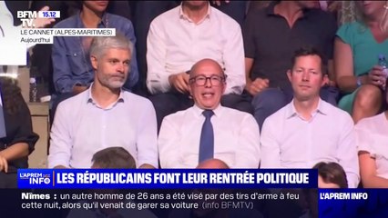 下载视频: Rentrée politique: Laurent Wauquiez et Éric Ciotti côte à côte à l'université d'été des Républicains