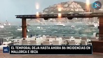 El temporal deja hasta ahora 86 incidencias en Mallorca e Ibiza