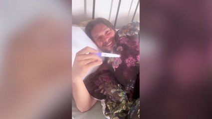 Watch Oti Mabuse reveal pregnancy to husband Marius Iepure in emotional video