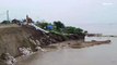 भागलपुर: गंगा का जलस्तर घटने के बावजूद कटाव जारी, ग्रामीणों में दहशत व्याप्त