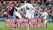 Vincent Kompany looks to positives in Aston Villa defeat
