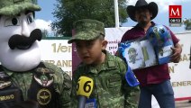 Niño con craneosinostosis cumple sueño de ser soldado por un día