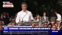 Gérald Darmanin à Tourcoing: au bureau de vote, 