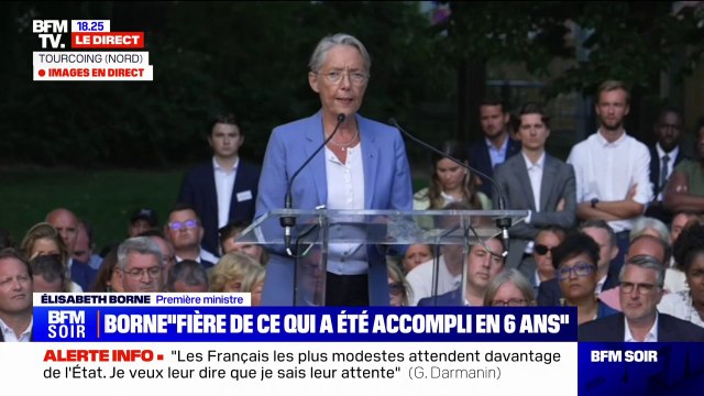 Élisabeth Borne à Tourcoing: Nous avons de quoi être fiers, mais nous devons évidemment rester humbles