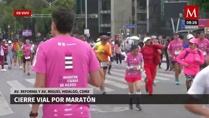 Así se vive el Maratón CDMX 2023; estas son las avenidas cerradas