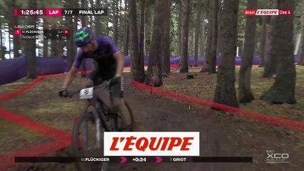 Flückiger devant Griot à Vallnord - VTT - CM (H)