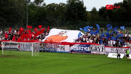 Skrót meczu. Gryf Słupsk - Pogoń Lębork 2:1