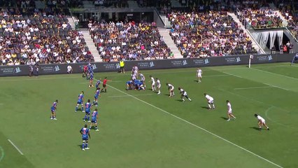 TOP 14 - Essai de Brice Dulin (SR) - Stade Rochelais - LOU Rugby - Saison 2023-2024