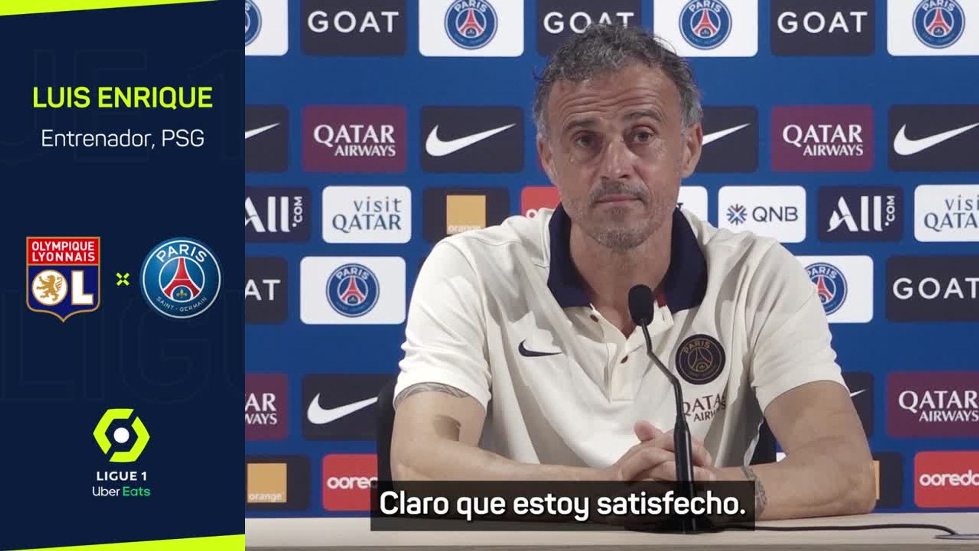 Luis Enrique felicita a Al Khelaïfi