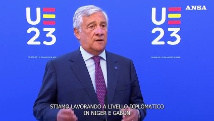 Africa, Tajani: "Lavoriamo per soluzioni diplomatiche in Niger e Gabon"