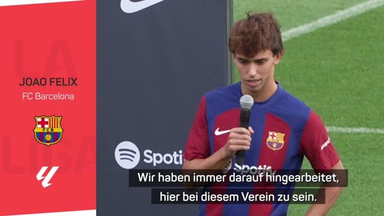 Felix über Barca-Leihe: 'Ein Traum, hier zu sein'
