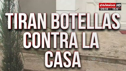 Muerte de Silvina Luna: fuerte repudio a Aníbal Lotocki en la puerta de su casa