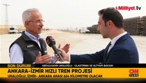 Bakan Uraloğlu CNN TÜRK'te açıkladı! Ankara - İzmir hızlı tren hattı ne zaman açılacak?