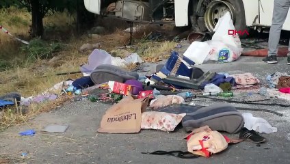 6 personnes sont mortes à la suite de la collision du camion avec le bus à Denizli