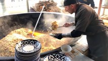WEDDING BIG PILAF - Popular Street Food In UZBEKISTAN - PILAF CENTRE