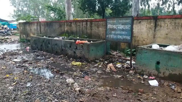 Polythene is filled in waste composting units