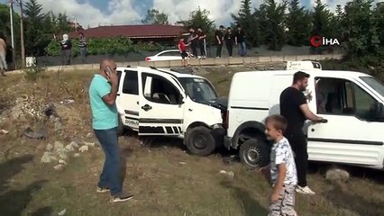 İstanbul'da polisten kaçan 16 yaşındaki çocuk sürücü çayırlık alana uçtu