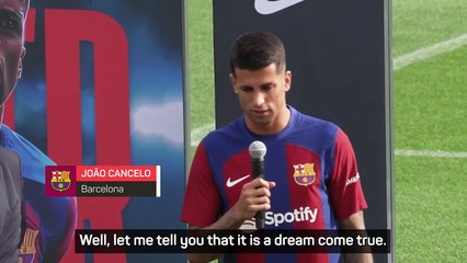 Felix and Cancelo unveiled as on-loan Barcelona players