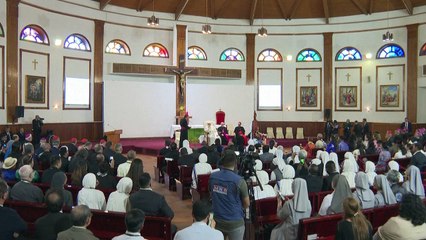 البابا فرنسيس يلتقي المجتمع الكاثوليكي الصغير في منغوليا