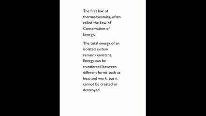 first law of thermodynamics